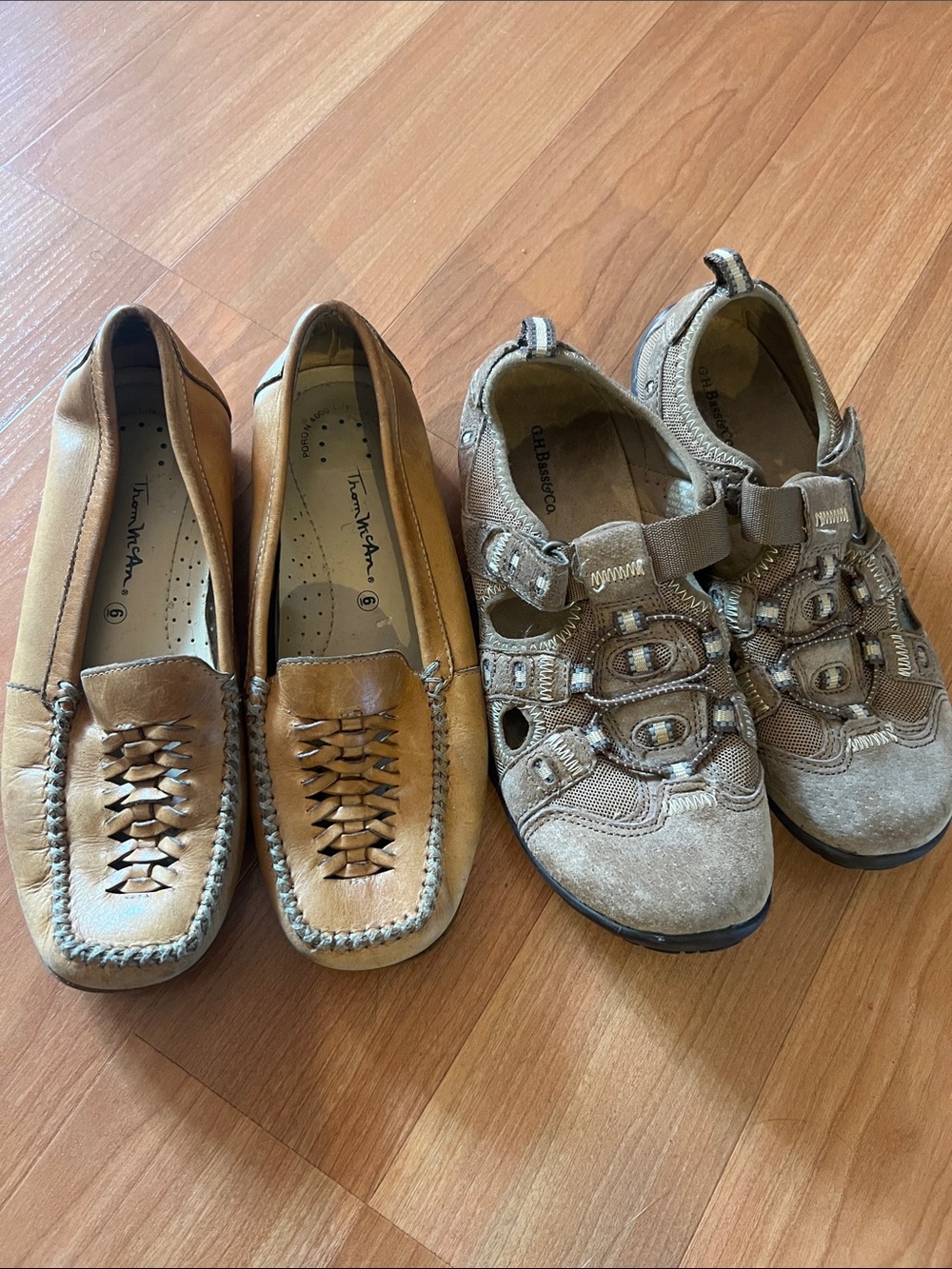 Two-Pair Women's Casual Shoes Tom McAn and Gh Bass size 6, 6 1/2